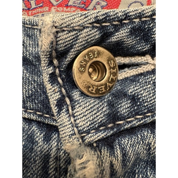 Silver Jeans Button Fly Vintage Flare Leg Bootcut Jeans Size 32 Canada - Picture 13 of 16